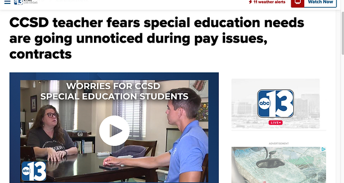 VIDEO: Special education suffers in CCSD when budgets are tight