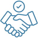 icon of hands shaking