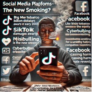social media smoking concept